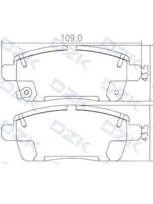 CHERY TIGGO 7PRO/7 Pro Max, EXEED LX 4WD. Задние КЕРАМИЧЕСКИЕ тормозные колодки T1C-3502080/T1C-3JS3502080/204000486AA/T1E-3502080 - Миниатюра 1